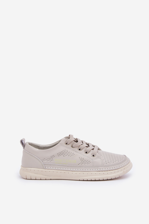 Women's Leather Sneakers Grey Cloesa
