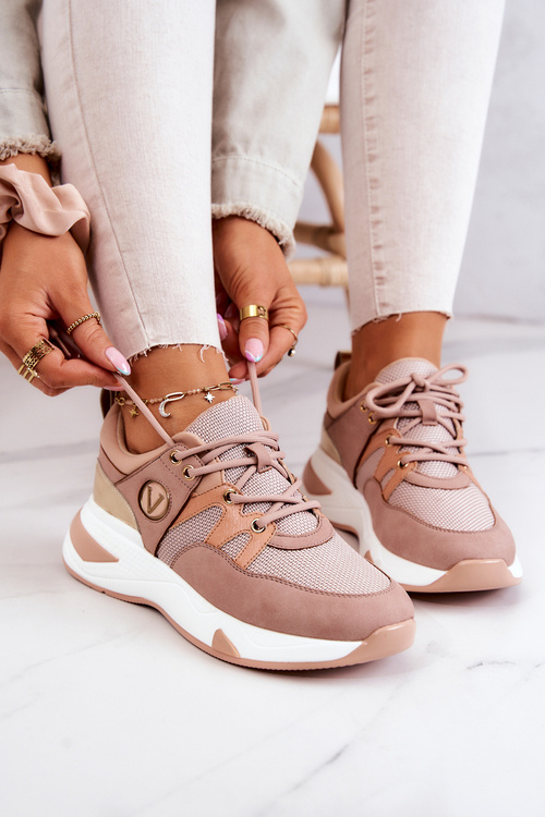 Buty Sportowe Sneakersy Brudny Róż Imperio