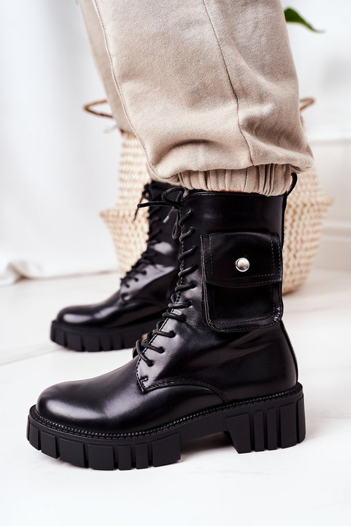 Insulated Boots With A Pocket Black Awesome