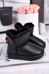 Children's snow boots warm with fur black June