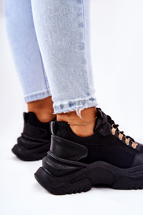 Sports Platform Shoes Black Flynn