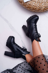 Women's High Boots Black Grunge Midow