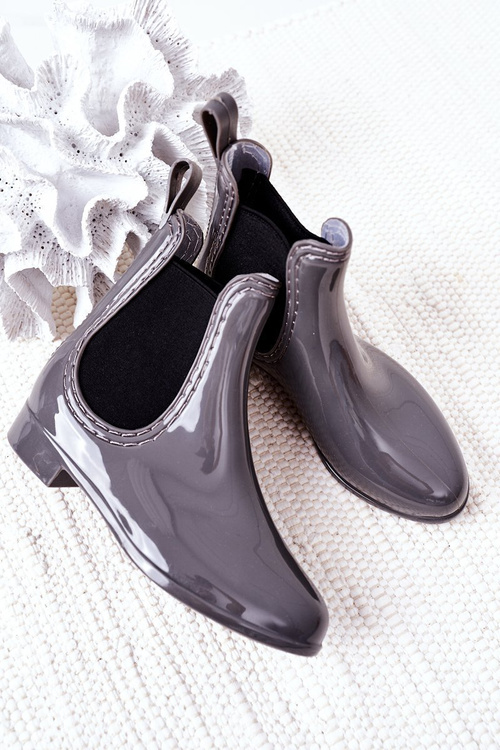 Dziecięce Kalosze Sztyblety Szare Lily