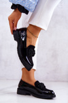 Elegant Patent Loafers Black S.Barski HY51-318 Belize