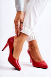 Classic Leather Stilettos Red Magically