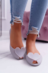 Grey Women's Meliski Ballerinas Hearts Opacify