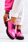 Laquered Lace-up Shoes La.Fi Pink Joselin