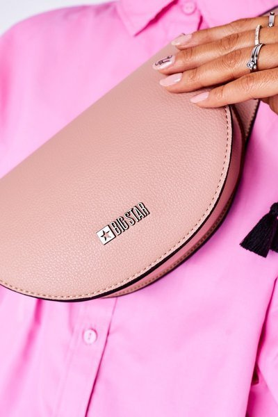 Leather Kidney Bag Big Star HH574078 Pink