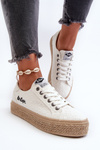 Trainers With Braid Lee Cooper LCW-24-44-2410 White