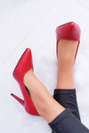 Sergio Leone Matte Stiletto pumps Red Feliciana