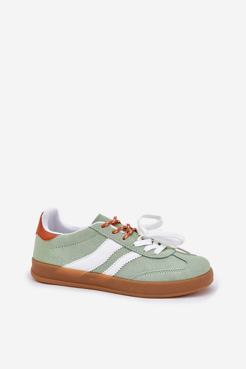 Low Women's Sneakers With Double Lacing Green Ventus