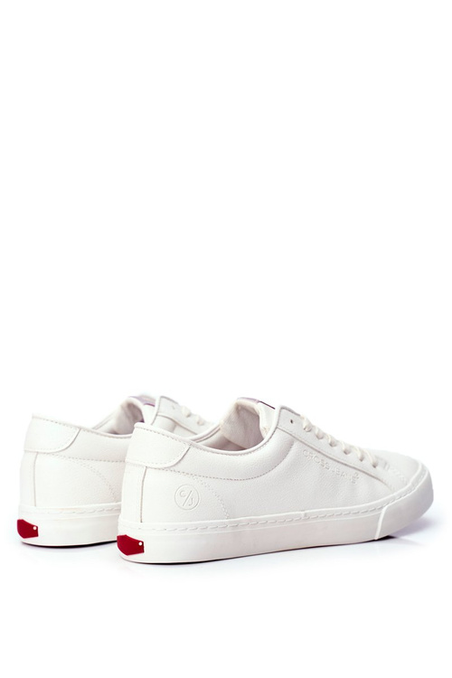 Trampki Męskie Cross Jeans Białe FF1R4035C