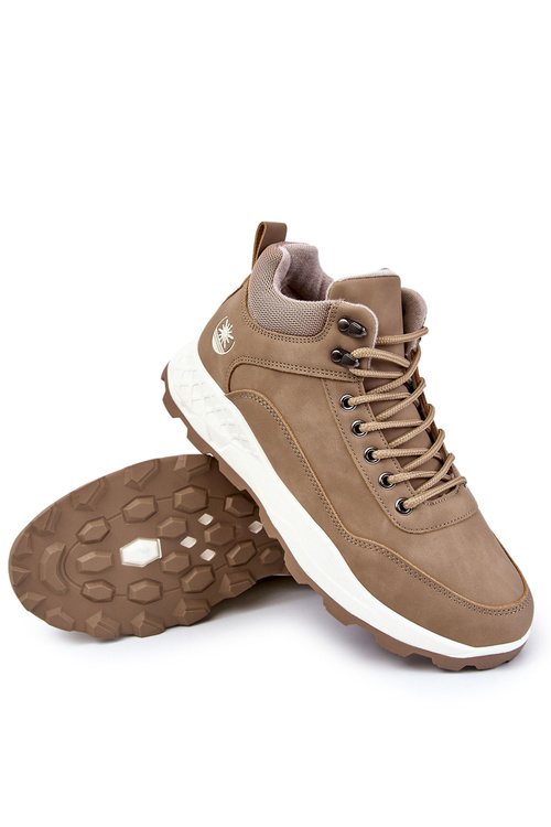 Men's Warm Trekking Shoes Trappers Beige Otto