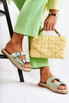 Classic Suede Women's Slippers Green Casilda