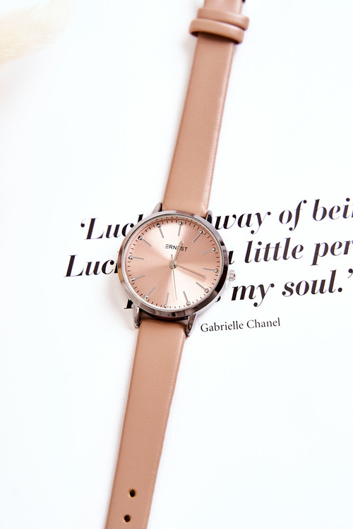 Women's Analog Watch Nickel-Free Ernest Beige