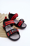 Light Velcro Children's Sandals Red Brando