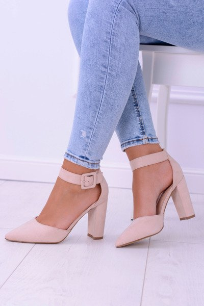 Women's Suede Stiletto pumps Beige Harinta
