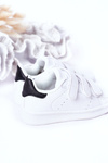 Children's Sports Shoes With Velcro White-Black Fifi