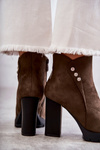 Suede Boots On High Heel Green Lagerlla