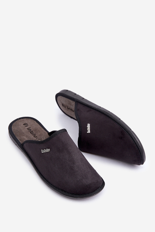 Kapcie Obuwie Domowe Męskie Czarne Inblu 9100002H