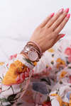 Women's Watch Michael John Wrapped Magnet Pink Lanell