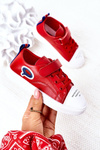 Children's Sneakers With Velcro Red Cartoon