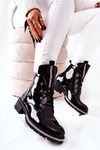 Patent Leather lined boots Black Grecia