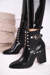 Women's Boots On High Heel Black Verbos