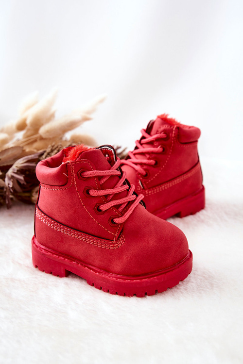 Powder Warm Children's Boots Red Dexter