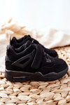 Children's Leather Sports Shoes Black Marisa