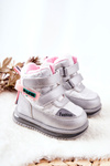 Insulated Snow Boots Zipper Silver Hesiera