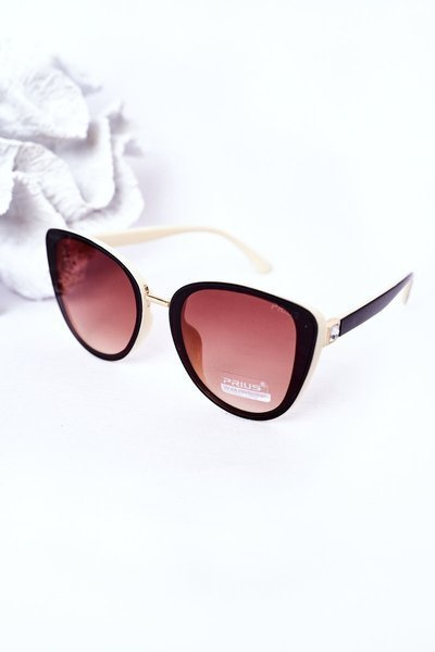Women's Butterfly Sunglasses Brown-Beige Ombre