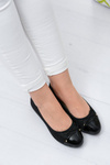 Black Brocade Slip On Laya Ballerinas
