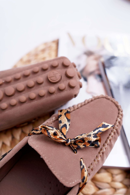 Mokasyny Damskie Lu Boo Wygodne Beżowe Plummy