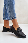 Women's Moccasins Made Of Natural Leather Vinceza 62181 Black