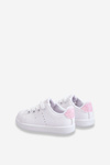 Children's Sport Shoes White and Pink Glossy