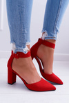 Red Domine Women's Pointed Stiletto pumps
