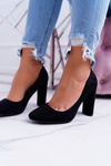 Women's Stiletto Leather Suede Black Verdi pumps