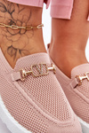 Women's Slip-On Sneakers With Embellishment Pink Alena