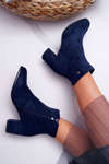 Women's Heeled Boots Sergio Leone Navy Blue BT520