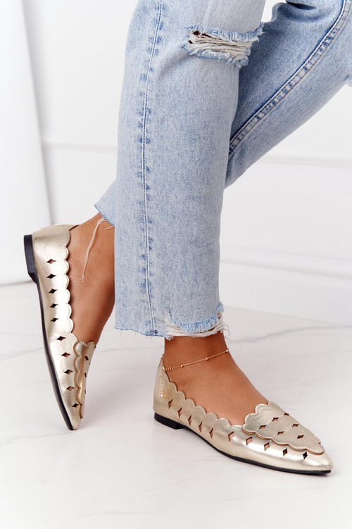 Openwork Women's Loafers Lu Boo Golden