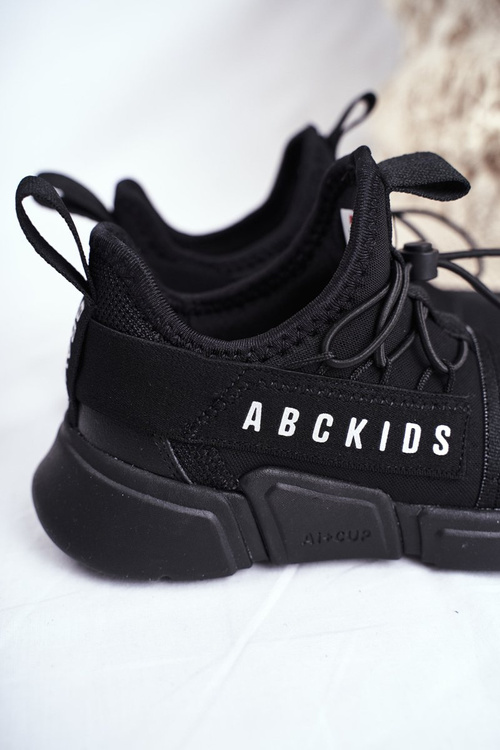 Sportowe Buty Dziecięce Młodzieżowe Czarne ABCKIDS B012310074