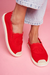 Classic Women's Espadrilles Red Flaure