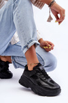 Women's Sneakers on a Chunky Platform Black Agnenia