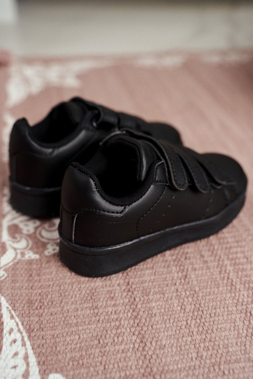 Children's Velcro Sports Shoes Black Fifi