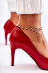 Classic Leather Stilettos Red Magically