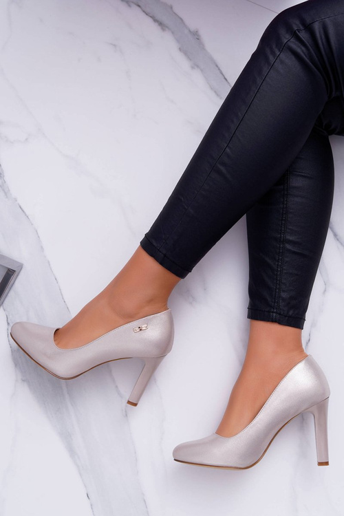 Women's Stiletto pumps Sergio Leone 1457 Gold Campbell