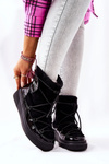 Insulated Suede Snow Boots Black Clarem 