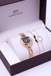 Giorgio Dario Set Gold Watch Crystals Two Bracelets
