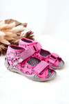 Befado Velcro Cats Sandals 242P103 Pink